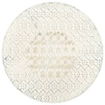 vidaXL Masă bistro în stil vintage rotundă, alb, 40x70 cm, metal