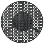 vidaXL Masă de bistro, negru, 40 x 70 cm, metal vidaXL Masă de bistro, negru, 40 x 70 cm, metal