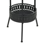 vidaXL Masă de bistro, negru, 40 x 70 cm, metal vidaXL Masă de bistro, negru, 40 x 70 cm, metal