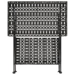vidaXL Măsuță de ceai pliabilă stil vintage negru 58x35x72 cm metal vidaXL Măsuță de ceai pliabilă stil vintage negru 58x35x72 cm metal