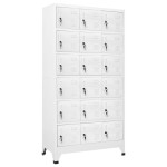 vidaXL Dulap vestiar cu 18 compartimente, 90x40x180 cm, metal