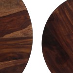 vidaXL Set masă de cafea, 2 piese, lemn masiv de acacia, 60 x 35 cm