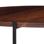 vidaXL Set masă de cafea, 2 piese, lemn masiv de acacia, 60 x 35 cm