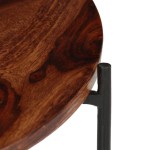 vidaXL Set masă de cafea, 2 piese, lemn masiv de acacia, 60 x 35 cm