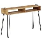 vidaXL Masă consolă, 115 x 35 x 76 cm, lemn masiv de mango vidaXL Masă consolă, 115 x 35 x 76 cm, lemn masiv de mango