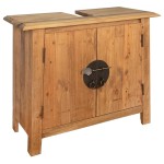 vidaXL Set mobilier de baie, lemn masiv de pin vidaXL Set mobilier de baie, lemn masiv de pin