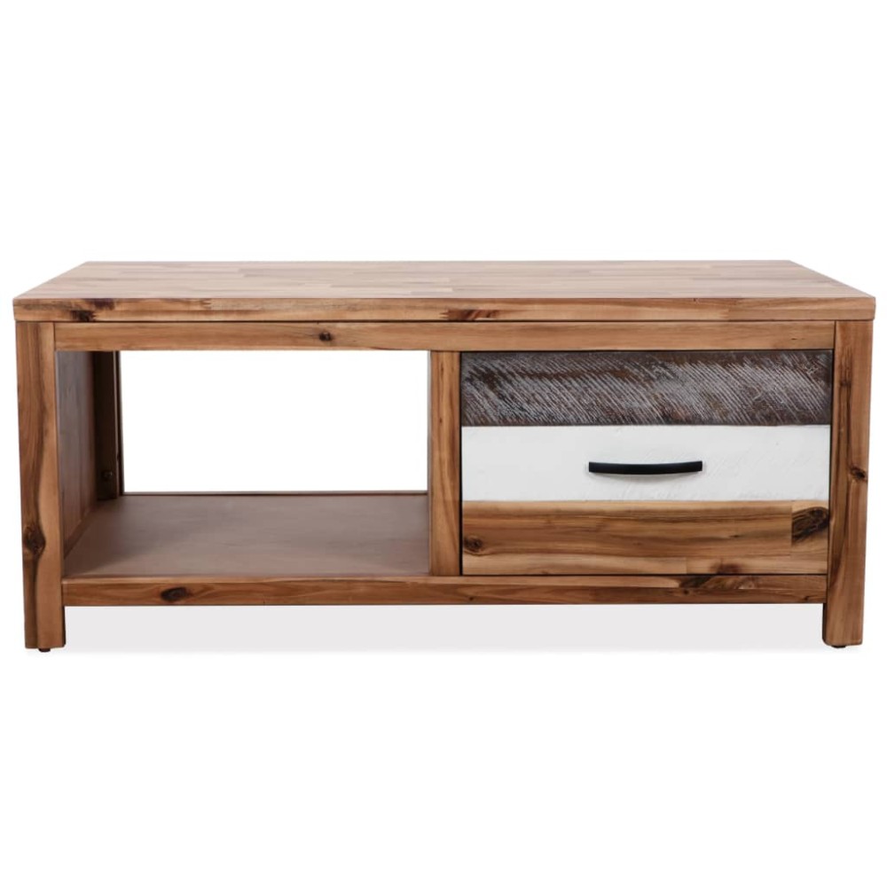 vidaXL Măsuță de cafea, lemn masiv de acacia, 90x50x37,5 cm