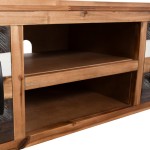 vidaXL Comodă TV, 120x35x40 cm, lemn masiv de acacia