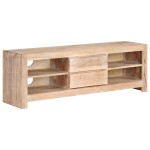 vidaXL Comodă TV, lemn masiv de acacia, maro deschis, 120x30x40 cm vidaXL Comodă TV, lemn masiv de acacia, maro deschis, 120x30x40 cm