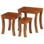 vidaXL Set mese suprapuse,3 piese,lemn masiv acacia, 50x35x50 cm, maro vidaXL Set mese suprapuse,3 piese,lemn masiv acacia, 50x35x50 cm, maro