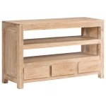vidaXL Comodă TV, lemn masiv de acacia, 90 x 30 x 55 cm, maro deschis vidaXL Comodă TV, lemn masiv de acacia, 90 x 30 x 55 cm, maro deschis