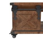 vidaXL Măsuță de cafea, lemn masiv de brad, 91 x 51 x 38 cm, maro vidaXL Măsuță de cafea, lemn masiv de brad, 91 x 51 x 38 cm, maro