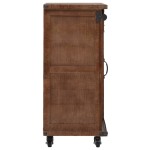 vidaXL Dulap de depozitare, lemn masiv de brad 64 x 33,5 x 75 cm, maro