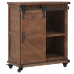vidaXL Dulap de depozitare, lemn masiv de brad 64 x 33,5 x 75 cm, maro