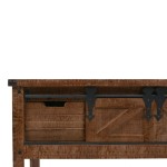 vidaXL Masă consolă din lemn masiv de brad, maro, 131x35,5x75 cm vidaXL Masă consolă din lemn masiv de brad, maro, 131x35,5x75 cm