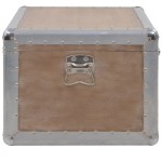 vidaXL Ladă de depozitare, maro, 91 x 52 x 40 cm, lemn masiv de brad vidaXL Ladă de depozitare, maro, 91 x 52 x 40 cm, lemn masiv de brad