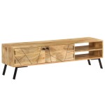 vidaXL Comodă TV, lemn masiv de mango, 140 x 30 x 40 cm vidaXL Comodă TV, lemn masiv de mango, 140 x 30 x 40 cm