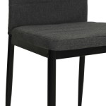 vidaXL Scaune de bucătărie pivotante, 4 buc., gri închis, textil vidaXL Scaune de bucătărie pivotante, 4 buc., gri închis, textil