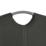 vidaXL Scaune de bucătărie consolă, 2 buc., gri, piele ecologică
