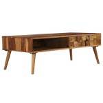 vidaXL Măsuță de cafea, lemn masiv de acacia, 110 x 50 x 37 cm vidaXL Măsuță de cafea, lemn masiv de acacia, 110 x 50 x 37 cm