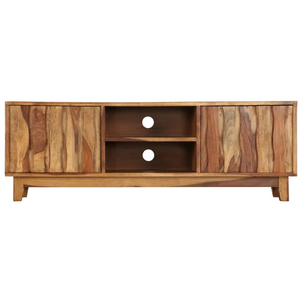 vidaXL Comodă TV, lemn masiv de acacia, 118 x 30 x 40 cm