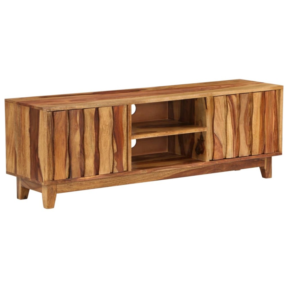 vidaXL Comodă TV, lemn masiv de acacia, 118 x 30 x 40 cm