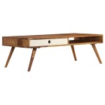 vidaXL Măsuță de cafea, 110 x 50 x 35 cm, lemn masiv de acacia vidaXL Măsuță de cafea, 110 x 50 x 35 cm, lemn masiv de acacia