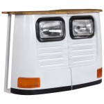 vidaXL Dulap tip camion, alb, lemn masiv de mango vidaXL Dulap tip camion, alb, lemn masiv de mango