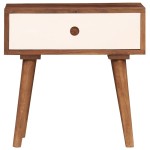 vidaXL Noptieră, 45x30x45 cm, lemn masiv de acacia