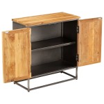 vidaXL Servantă, lemn de tec reciclat și oțel 65x30x70 cm