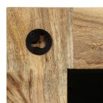 vidaXL Oglindă, lemn masiv de mango, 50 x 50 cm