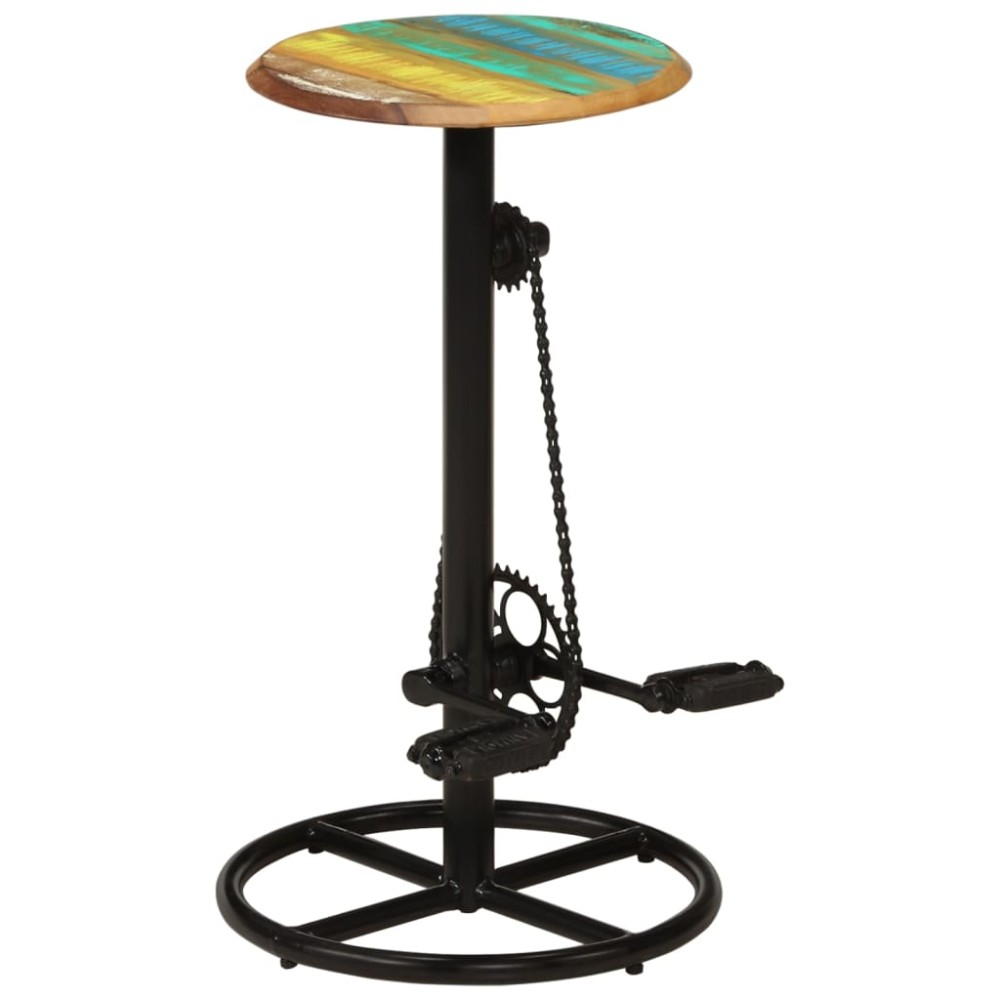 vidaXL Scaune de bar, 2 buc., lemn masiv reciclat