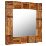 vidaXL Oglindă de perete, 60 x 60 cm, lemn masiv reciclat vidaXL Oglindă de perete, 60 x 60 cm, lemn masiv reciclat