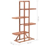 vidaXL Suport de plante, lemn de cedru, 86 x 36 x 139 cm