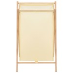vidaXL Coș de rufe, bej, lemn cedru și material textil, 42x41x64 cm vidaXL Coș de rufe, bej, lemn cedru și material textil, 42x41x64 cm