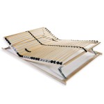 vidaXL Bază de pat cu șipci, 28 șipci, 7 zone, 100 x 200 cm vidaXL Bază de pat cu șipci, 28 șipci, 7 zone, 100 x 200 cm