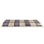 vidaXL Bază de pat cu șipci, 42 șipci, 7 zone, 70 x 200 cm