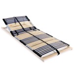 vidaXL Bază de pat cu șipci, 42 șipci, 7 zone, 70 x 200 cm vidaXL Bază de pat cu șipci, 42 șipci, 7 zone, 70 x 200 cm