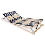 vidaXL Bază de pat cu șipci, 42 șipci, 7 zone, 80 x 200 cm vidaXL Bază de pat cu șipci, 42 șipci, 7 zone, 80 x 200 cm