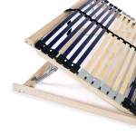 vidaXL Bază de pat cu șipci, 42 șipci, 7 zone, 100 x 200 cm