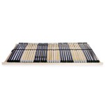 vidaXL Bază de pat cu șipci, 42 șipci, 7 zone, 120 x 200 cm