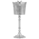 vidaXL Frapieră șampanie, argintiu, 39 x 29 x 71 cm, aluminiu