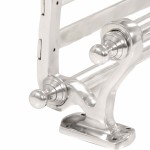 vidaXL Răcător de paltoane Pe perete Argintiu 77 x 30 x 18 cm Aluminiu