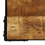 vidaXL Măsuță de cafea, 110 cm, lemn masiv de mango nefinisat, oțel vidaXL Măsuță de cafea, 110 cm, lemn masiv de mango nefinisat, oțel