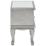 vidaXL Noptieră cu oglinzi și sticlă, MDF, 34,5 x 30 x 50 cm vidaXL Noptieră cu oglinzi și sticlă, MDF, 34,5 x 30 x 50 cm