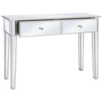 vidaXL Masă consolă tip oglindă, MDF și sticlă, 106,5 x 38 x 76,5 cm vidaXL Masă consolă tip oglindă, MDF și sticlă, 106,5 x 38 x 76,5 cm