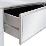 vidaXL Masă de toaletă tip oglindă cu scaun, MDF și sticlă vidaXL Masă de toaletă tip oglindă cu scaun, MDF și sticlă