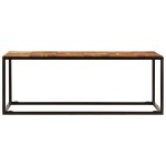vidaXL Măsuță de cafea, 110 x 60 x 40 cm, lemn masiv de acacia și oțel vidaXL Măsuță de cafea, 110 x 60 x 40 cm, lemn masiv de acacia și oțel