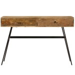 vidaXL Birou de scris cu sertare, 110x50x76 cm, lemn masiv de mango