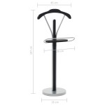 vidaXL Cuier pentru costum, negru și gri, 45 x 35 x 107 cm vidaXL Cuier pentru costum, negru și gri, 45 x 35 x 107 cm